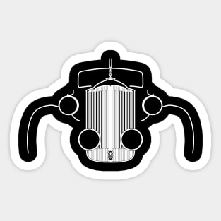 Packard Super Eight 1930s-1940s American classic car white outline graphic Sticker